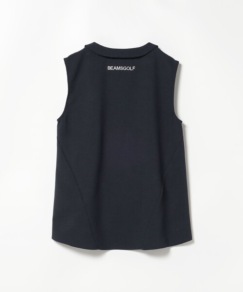BEAMS GOLF ネイビー ノースリーブシャツ BEAMS GOLF（ビームスゴルフ）の「BEAMS GOLF ORANGE LABEL / リネン