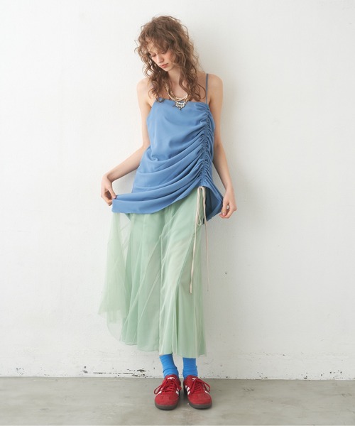 LA BELLE ETUDE（ラベルエチュード）の「ドロストキャミマーメイドワンピース（ワンピース・レディース・パープル/その他/ブラック・0/1）」の14枚目の写真