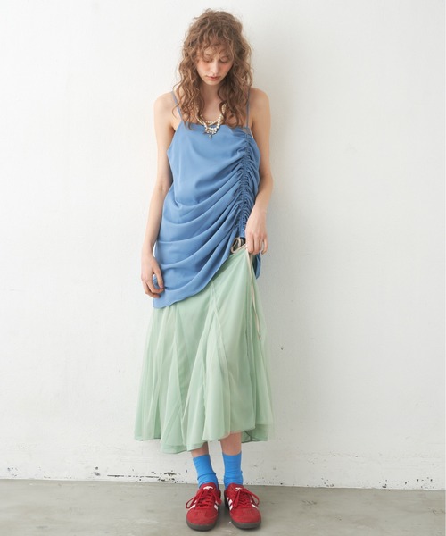 LA BELLE ETUDE（ラベルエチュード）の「ドロストキャミマーメイドワンピース（ワンピース・レディース・パープル/その他/ブラック・0/1）」の15枚目の写真