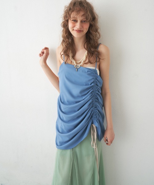 LA BELLE ETUDE（ラベルエチュード）の「ドロストキャミマーメイドワンピース（ワンピース・レディース・パープル/その他/ブラック・0/1）」の18枚目の写真