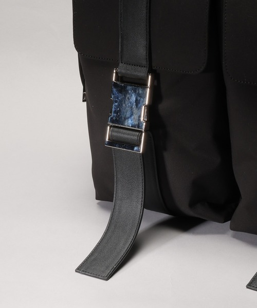 HARE(ハレ)の「ダブルバックルバックパック(HARE)(バックパック/リュック・メンズ・ブラック・FREE)」の7枚目の写真