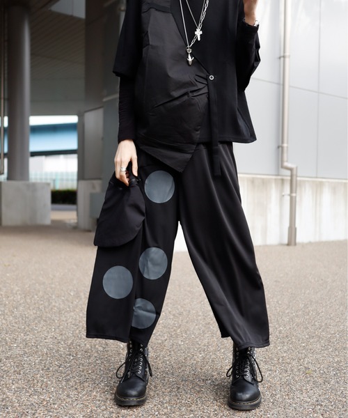 rovtski（ロフトスキー）の「ドットBIGPKTワイドパンツ（その他パンツ・レディース・グレー系その他/ブラック系その他・FREE）」の8枚目の写真