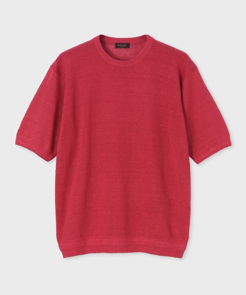 Paul Smith COLLECTION(ポールスミスコレクション)の「リネンショートスリーブ ニット / 134271 K2303(ニット/セーター・メンズ・ダークブルー/レッド/カーキブラウン・MEDIUM/LARGE/X-LARGE)」の3枚目の写真