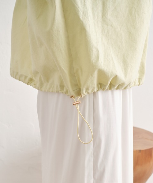 Omekashi（オメカシ）の「リネンジップシャツ（シャツ/ブラウス・レディース・ピンク/ライム/オフホワイト・FREE）」の20枚目の写真