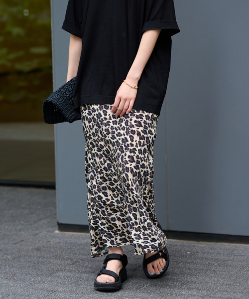 FRAMeWORK(フレームワーク)の「レオパードスカート(スカート・レディース・マスタード・36/38/40)」の1枚目の写真