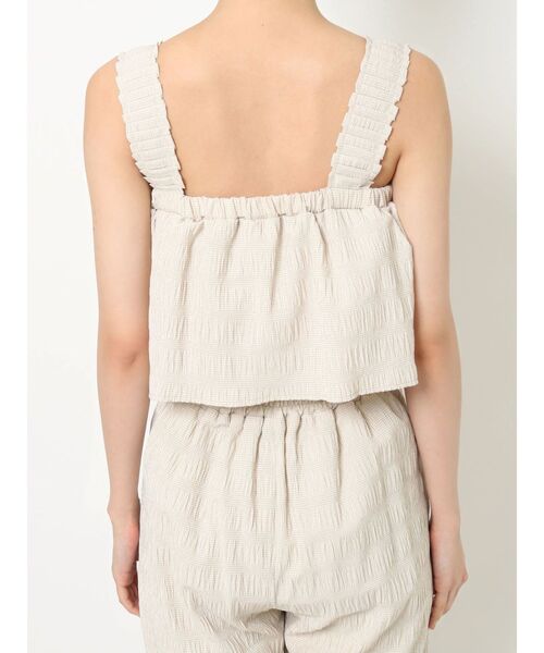 RESEXXY（リゼクシー）の「シャーリングブラウス【セットアップ着用可能】（シャツ/ブラウス・レディース・ベージュ/ホワイト/ブラック・FREE）」の5枚目の写真