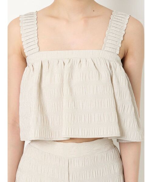 RESEXXY（リゼクシー）の「シャーリングブラウス【セットアップ着用可能】（シャツ/ブラウス・レディース・ベージュ/ホワイト/ブラック・FREE）」の6枚目の写真