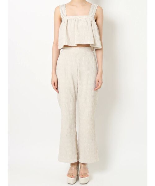 RESEXXY（リゼクシー）の「シャーリングブラウス【セットアップ着用可能】（シャツ/ブラウス・レディース・ベージュ/ホワイト/ブラック・FREE）」の9枚目の写真