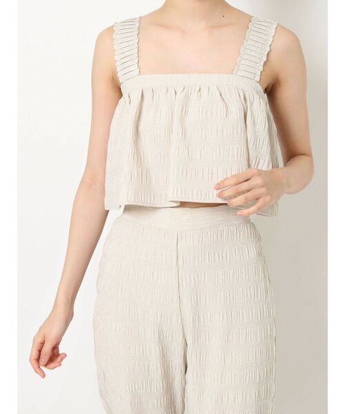 RESEXXY（リゼクシー）の「シャーリングブラウス【セットアップ着用可能】（シャツ/ブラウス・レディース・ベージュ/ホワイト/ブラック・FREE）」の15枚目の写真