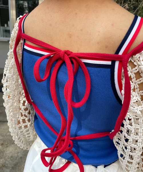 HELLO.SANFRANCISCO（ハローサンフランシスコ）の「【HELLO.SANFRANCISCO/ハローサンフランシスコ】フラワーレース配色ボレロ（カーディガン/ボレロ・レディース・ホワイト・FREE）」の19枚目の写真