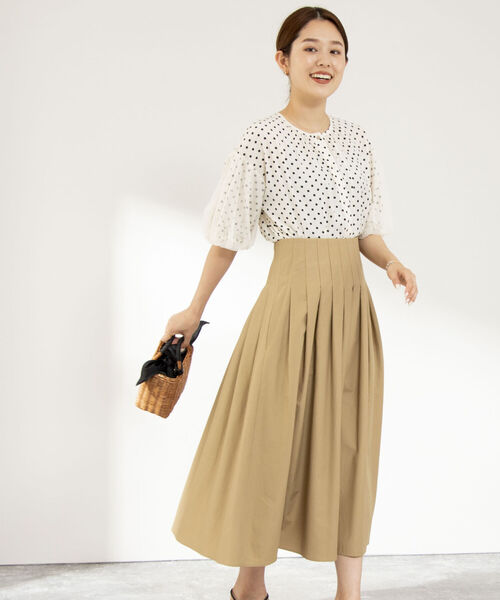 NOLLEY’S(ノーリーズ)の「◇【WEB限定】袖チュールブラウス(シャツ/ブラウス・レディース・ブラック/オフホワイト/ホワイト系その他4/ブラック系その他3・FREE)」の13枚目の写真