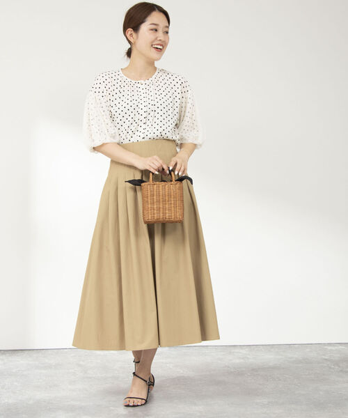 NOLLEY’S(ノーリーズ)の「◇【WEB限定】袖チュールブラウス(シャツ/ブラウス・レディース・ブラック/オフホワイト/ホワイト系その他4/ブラック系その他3・FREE)」の14枚目の写真