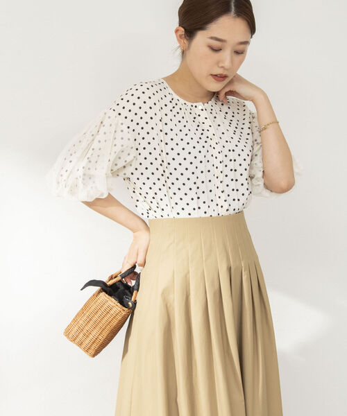 NOLLEY’S(ノーリーズ)の「◇【WEB限定】袖チュールブラウス(シャツ/ブラウス・レディース・ブラック/オフホワイト/ホワイト系その他4/ブラック系その他3・FREE)」の16枚目の写真