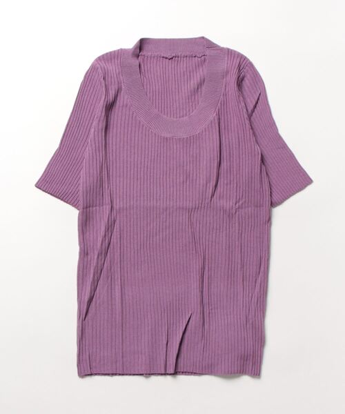 Jasmine Grandiflorum(ジャスミングランディフローラム)の「【Jasmine】ラウンドネックシンプルカットソー (SS)(Tシャツ/カットソー・レディース・ブラック/ホワイト/イエロー/オフホワイト/ベージュ/ピンク/パープル/ブルー・FREE)」の15枚目の写真