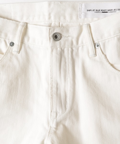SHIPS JET BLUE（シップスジェットブルー）の「SHIPS JET BLUE (シップス ジェットブルー): クラッシュデニムパンツ ホワイト■（デニムパンツ・メンズ・ホワイト・MEDIUM/SMALL/LARGE）」の4枚目の写真
