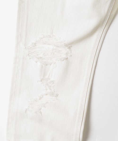 SHIPS JET BLUE（シップスジェットブルー）の「SHIPS JET BLUE (シップス ジェットブルー): クラッシュデニムパンツ ホワイト■（デニムパンツ・メンズ・ホワイト・MEDIUM/SMALL/LARGE）」の8枚目の写真