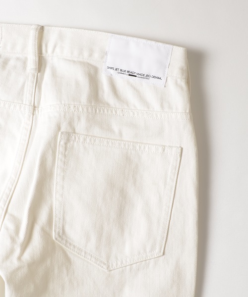 SHIPS JET BLUE（シップスジェットブルー）の「SHIPS JET BLUE (シップス ジェットブルー): クラッシュデニムパンツ ホワイト■（デニムパンツ・メンズ・ホワイト・MEDIUM/SMALL/LARGE）」の3枚目の写真