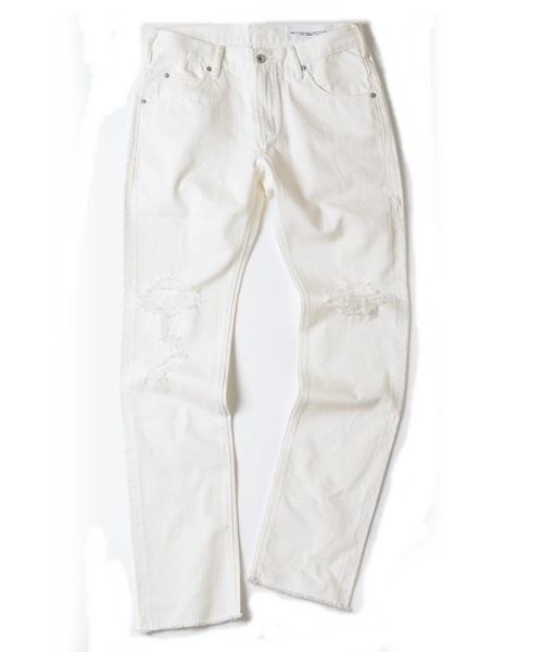 SHIPS JET BLUE（シップスジェットブルー）の「SHIPS JET BLUE (シップス ジェットブルー): クラッシュデニムパンツ ホワイト■（デニムパンツ・メンズ・ホワイト・MEDIUM/SMALL/LARGE）」の11枚目の写真