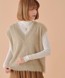 titivate | シャギーニットベスト(ベスト)