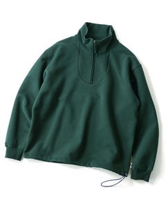 12ozヘビー裏起毛スウェットハーフジップ