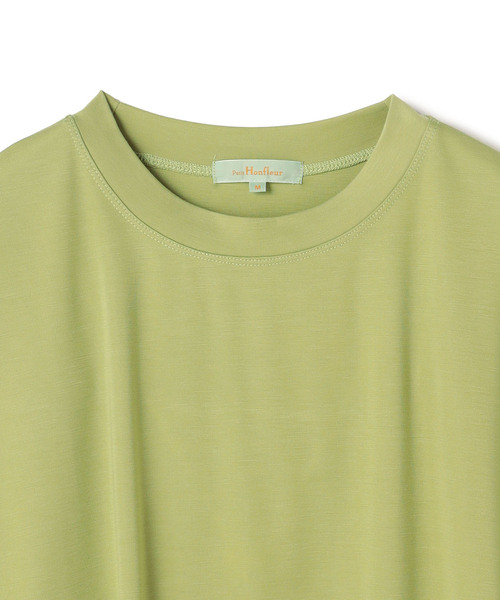 Petit Honfleur(プチオンフルール)の「【接触冷感】チュニックプルオーバー(Tシャツ/カットソー・レディース・ネイビー/サックスブルー/グリーン・M/L)」の6枚目の写真