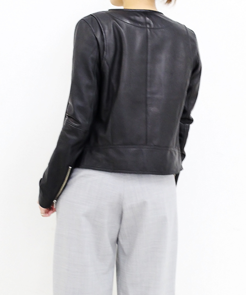 robbem(ロベム)の「【robbem】レザーライダースジャケット(ライダースジャケット・レディース・ブラック・40/38)」の5枚目の写真