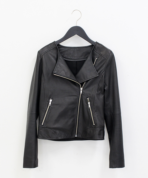 robbem(ロベム)の「【robbem】レザーライダースジャケット(ライダースジャケット・レディース・ブラック・40/38)」の3枚目の写真