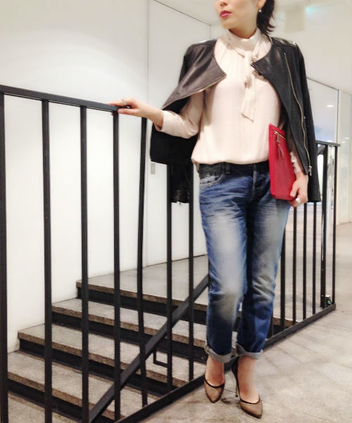 robbem(ロベム)の「【robbem】レザーライダースジャケット(ライダースジャケット・レディース・ブラック・40/38)」の7枚目の写真