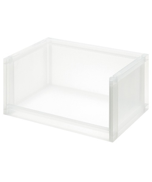 MUJI 収納家具 ポリプロピレン収納ラック・深型 幅37×奥行26×高さ17