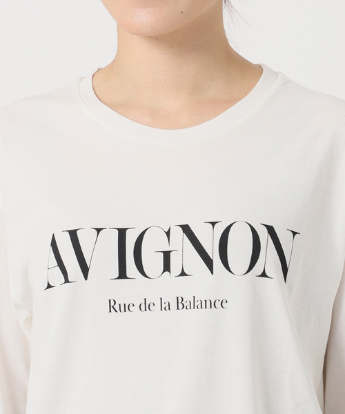 SLOBE IENA（スローブイエナ）の「AVIGNONロングTEE（Tシャツ/カットソー・レディース・ホワイト/チャコールグレー/ベージュ・FREE）」の20枚目の写真