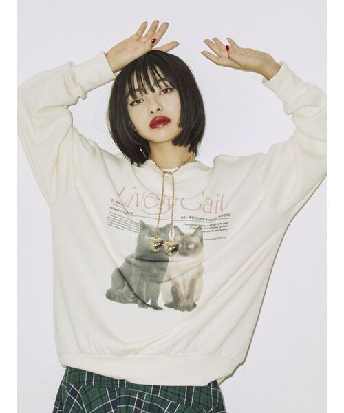 yukiemon コラージュ スエットプルオーバー Diary 3L 猫 予約】錦鯉浪人ネコ スウェット – RakuInk