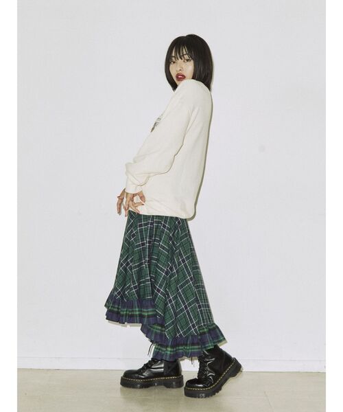 jouetie（ジュエティ）の「キャットルーズプルオーバー【スウェット/トレーナー】（スウェット・レディース・オフホワイト/ブラック/パープル・MEDIUM）」の13枚目の写真