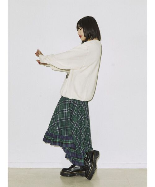 jouetie（ジュエティ）の「キャットルーズプルオーバー【スウェット/トレーナー】（スウェット・レディース・オフホワイト/ブラック/パープル・MEDIUM）」の14枚目の写真