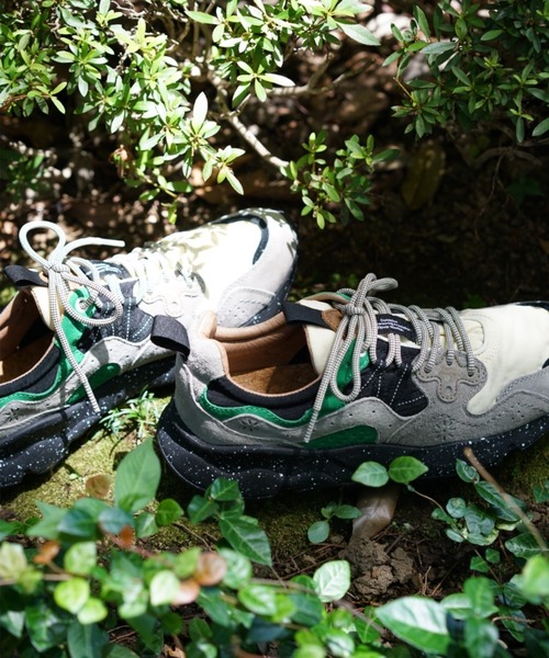 FlowerMOUNTAIN（フラワーマウンテン）の「Flower MOUNTAIN/フラワー マウンテン/YAMANO 3/ヤマノ3（スニーカー・メンズ・ブラック/グリーン・41/42/43）」の3枚目の写真