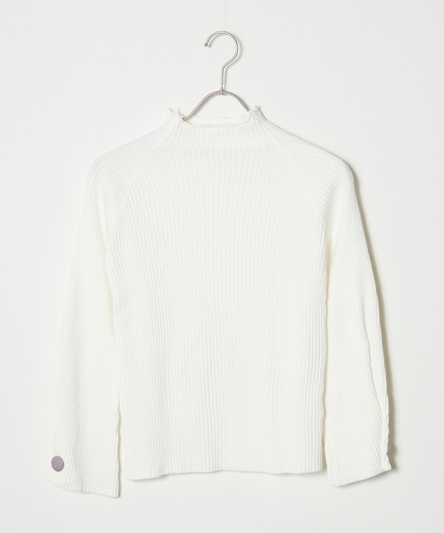 ROOPTOKYO（ループトウキョウ）の「袖ボタンハイネックニット（ニット/セーター・レディース・ブラウン/ホワイト/グリーン/ブラック・FREE）」の20枚目の写真