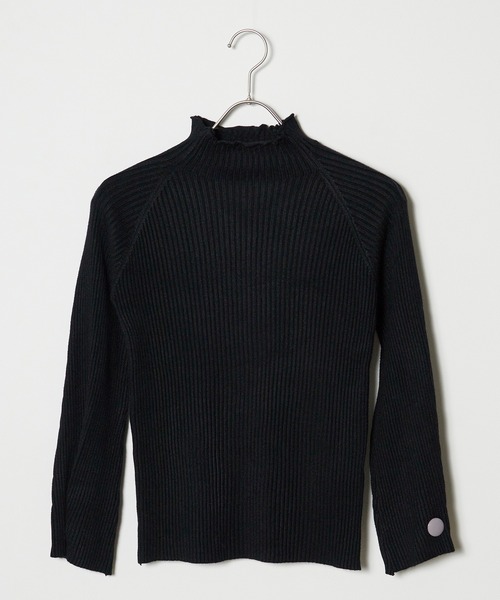 ROOPTOKYO（ループトウキョウ）の「袖ボタンハイネックニット（ニット/セーター・レディース・ブラウン/ホワイト/グリーン/ブラック・FREE）」の12枚目の写真