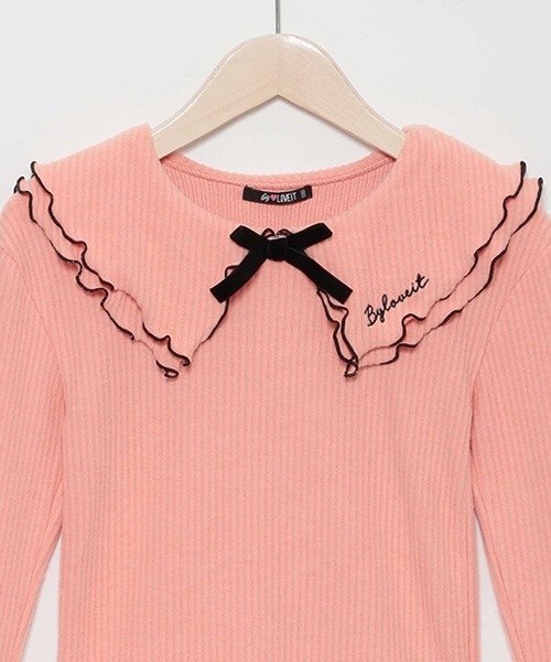 by LOVEiT(バイラビット)の「衿つきプルオーバー(スウェット・キッズ・オフホワイト/マルチ/ピンク・160cm/120cm/130cm/140cm/150cm)」の5枚目の写真