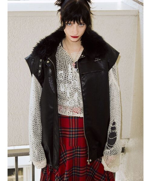 jouetie（ジュエティ）の「ファーカラーボンバージャケット（ブルゾン