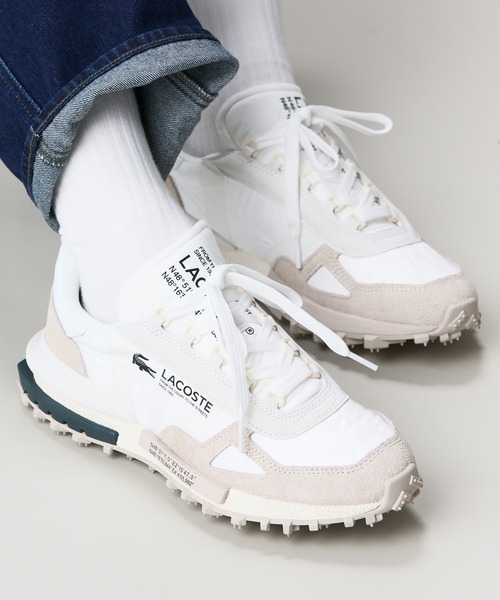 LACOSTE(ラコステ)の「メンズ ELITE ACTIVE 223 1 SMA(スニーカー・メンズ・オフホワイト/ターコイズブルー/オレンジ/ホワイト×グリーン・28.5cm/25.5cm/27.0cm/26.0cm/28.0cm/26.5cm/25.0cm/29.0cm/30.0cm)」の12枚目の写真