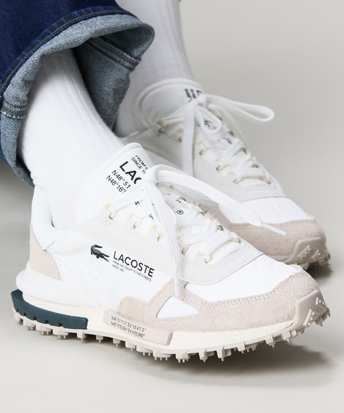 LACOSTE(ラコステ)の「メンズ ELITE ACTIVE 223 1 SMA(スニーカー・メンズ・オフホワイト/ターコイズブルー/オレンジ/ホワイト×グリーン・28.5cm/25.5cm/27.0cm/26.0cm/28.0cm/26.5cm/25.0cm/29.0cm/30.0cm)」の11枚目の写真