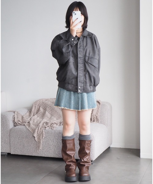 【CLEL】Vintage Design Blouson/ヴィンテージデザイン セール】【CLEL】Vintage Design Blouson/ヴィンテージデザイン