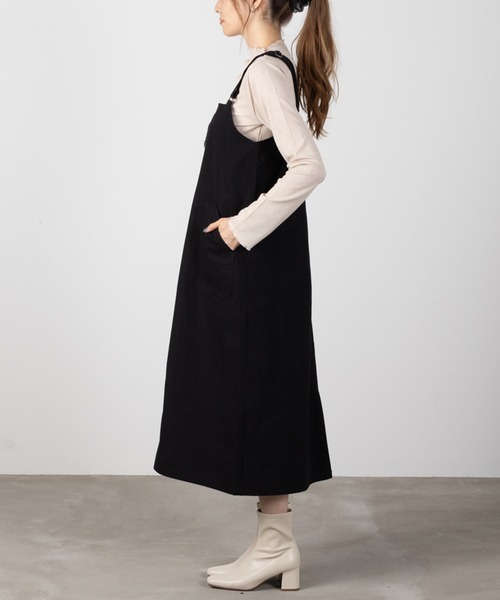 NAVY（ネイビー）の「ミリタリージャンパースカート（ジャンパースカート・レディース・ベージュ/カーキ/ブラック・M/L）」の7枚目の写真