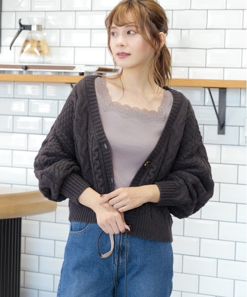 ad thie(アドティエ)の「スクエア レース テレコ ロングTシャツ(Tシャツ/カットソー・レディース・ラベンダー/ブラック/ベージュ/ピンクベージュ/モカ/オフホワイト・LARGE/MEDIUM)」の22枚目の写真