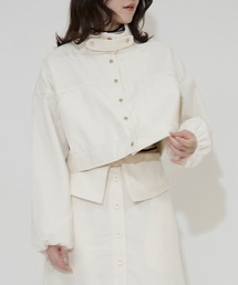 A de a.v.v | コーデュロイスタンドカラーショートジャケット(その他アウター)