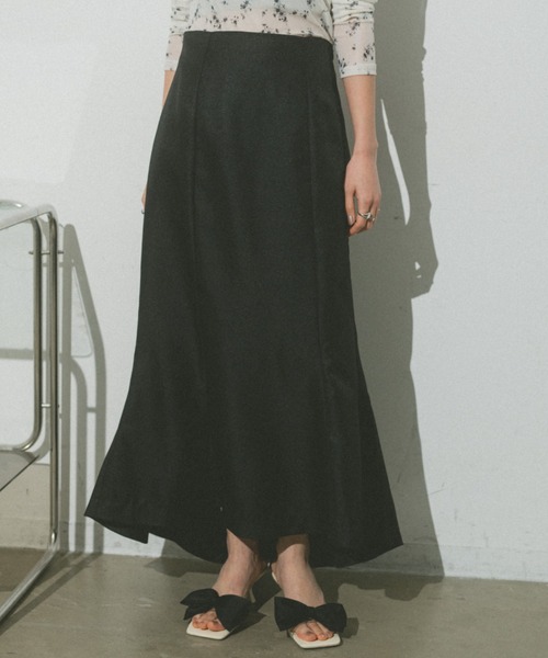 VANNIE U（ヴァニーユー）の「バックフレアスカート（スカート・レディース・チェック/ブラック・M/S）」の2枚目の写真