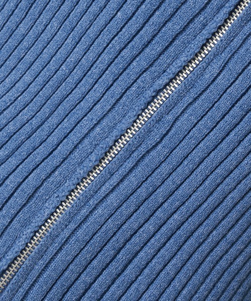 A de a.v.v（アードアー・ヴェ・ヴェ）の「襟付きWジップカーデ（カーディガン/ボレロ・レディース・ブラック/アイボリー/ブルー・39）」の18枚目の写真