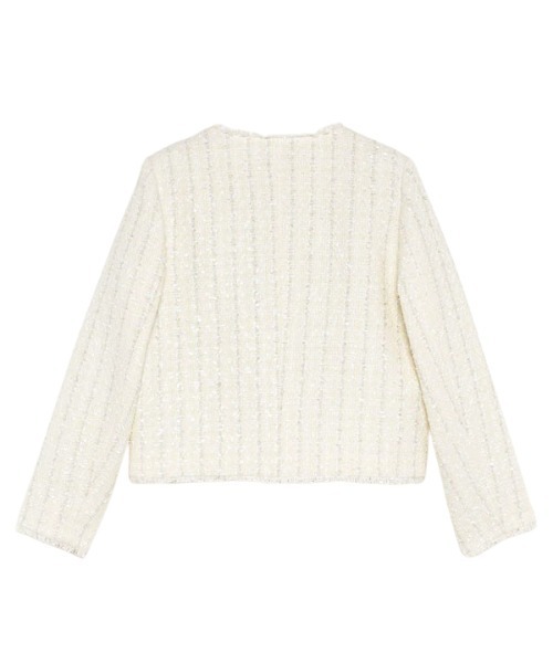 anuans（アニュアンス）の「パッチポケットツイードノーカラー