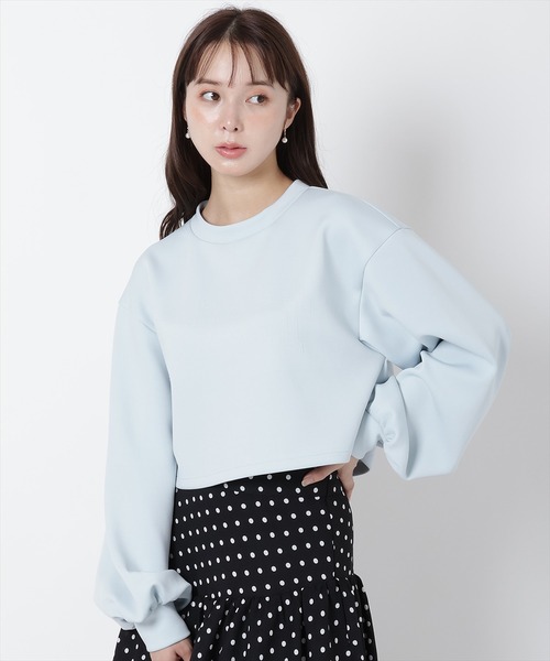 WILLSELECTION(ウィルセレクション)の「パール刺繍カットプルオーバー(Tシャツ/カットソー・レディース・オフホワイト/サックスブルー/ブラック/ピンク・MEDIUM)」の3枚目の写真