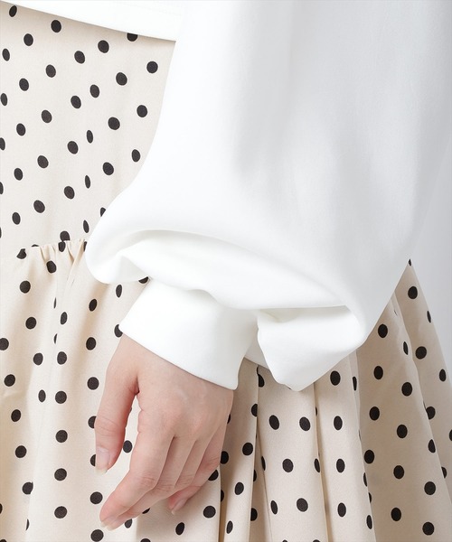 WILLSELECTION(ウィルセレクション)の「パール刺繍カットプルオーバー(Tシャツ/カットソー・レディース・オフホワイト/サックスブルー/ブラック/ピンク・MEDIUM)」の16枚目の写真