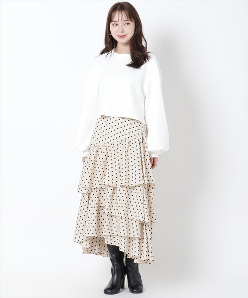 WILLSELECTION(ウィルセレクション)の「パール刺繍カットプルオーバー(Tシャツ/カットソー・レディース・オフホワイト/サックスブルー/ブラック/ピンク・MEDIUM)」の17枚目の写真